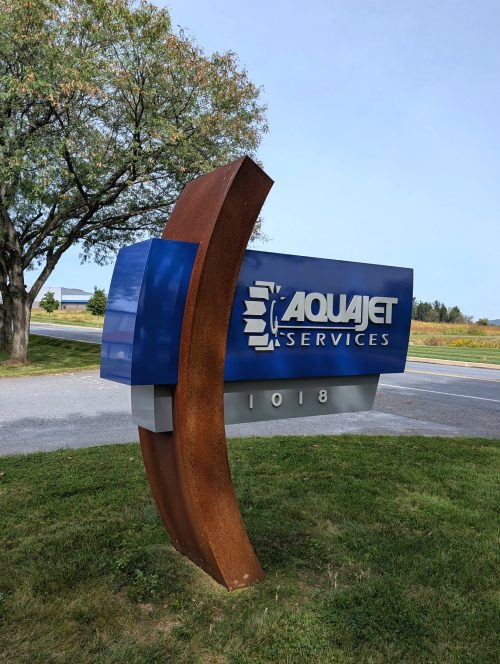 AquaJet Sign Finished