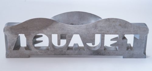 Aquajet services 5 axis waterjet morphed letters