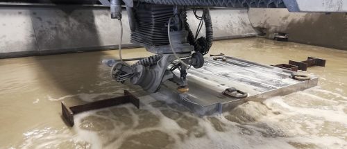 waterjet cutting thick stainless steel