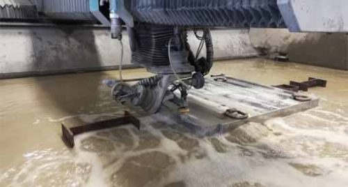 Waterjet Cutting 18-Inch-Thick Stainless Steel